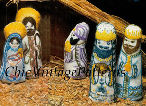 Christmas Nativity Pattern, PDF Embroidery Pattern, Christmas Decoration