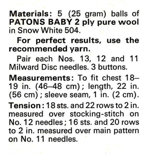 Babies Knitted Dress, Christening Robe, PDF Knitting Pattern