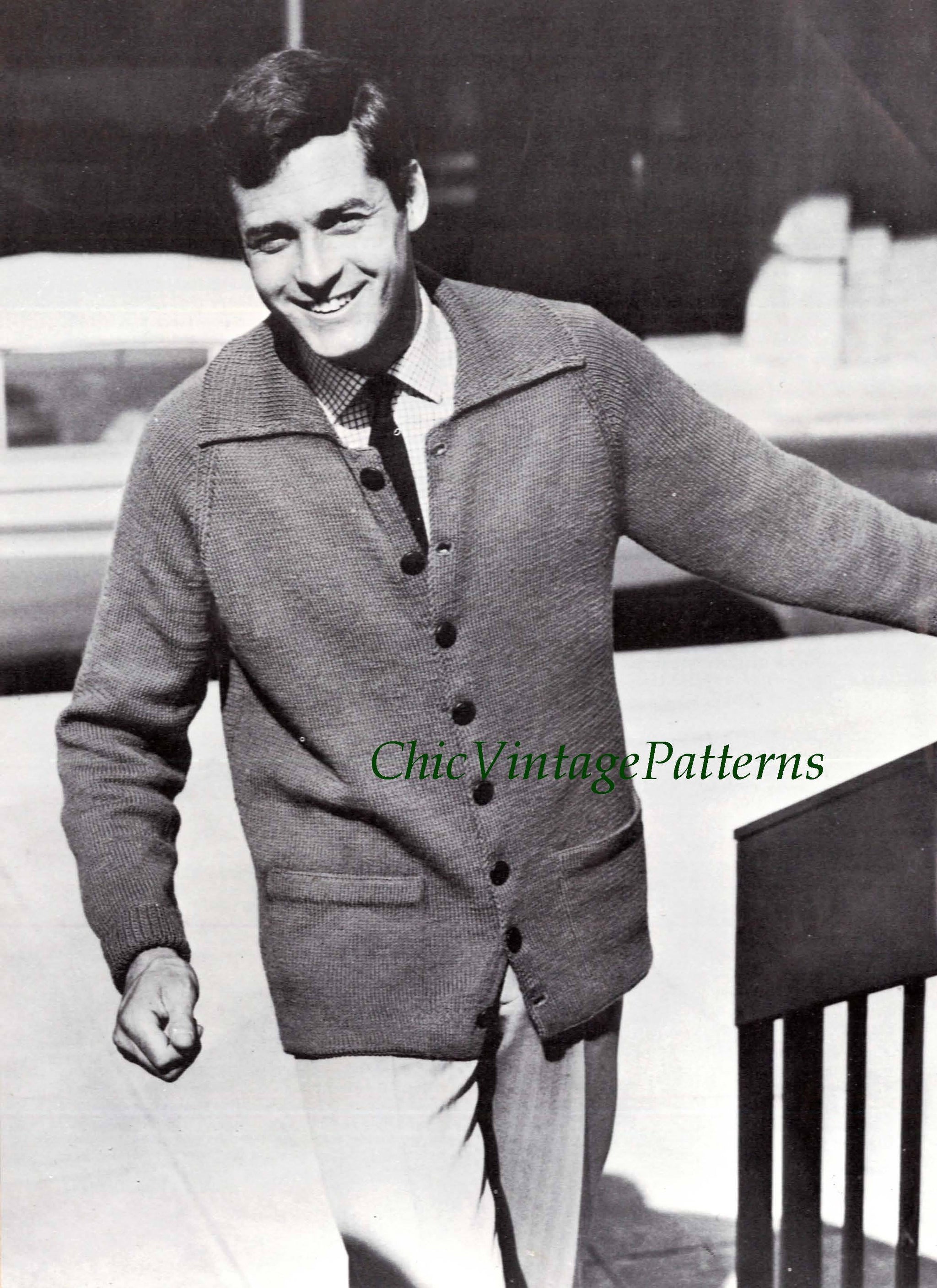 1960's mens cardigans top