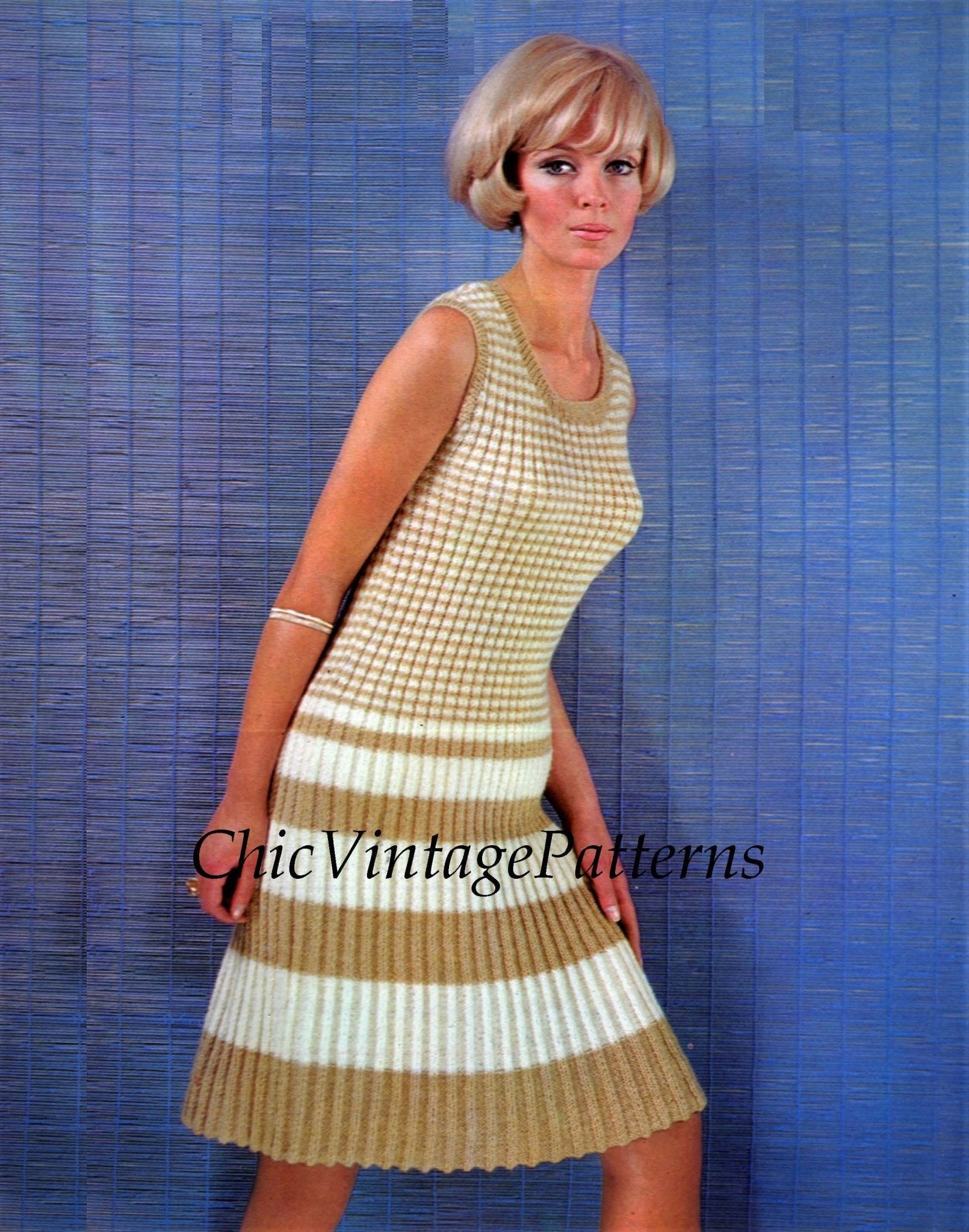 Ladies Knitted Dress Pattern, Spring, Summer Dress, Digital Pattern Ladies Knitted Dress Pattern, Spring, Summer Dress, Digital Pattern