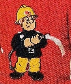 Fireman Sam Knitted Childrens / Adult Sweater Pattern, 6 Sizes, Instant Download