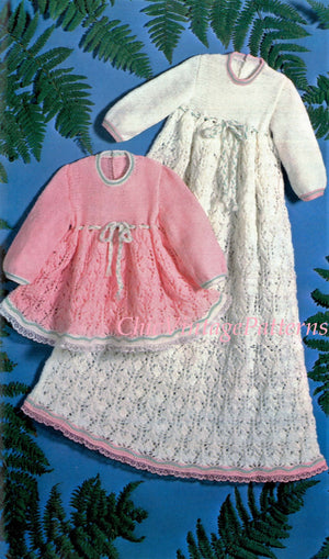 Knitting pattern baby christening dress & hat UK & USA Terms #213 Knitting  pattern by ShiFio's Patterns | LoveCrafts