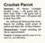 Crochet Parrot Pattern, Toy Parrot, Instant Download