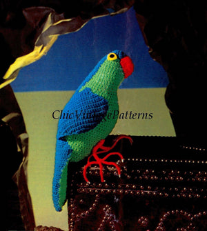 Crochet Parrot Pattern, Toy Parrot, Instant Download