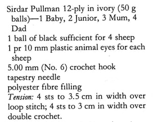 Crochet Sheep Family Pattern, Farm Animals, Instant Download