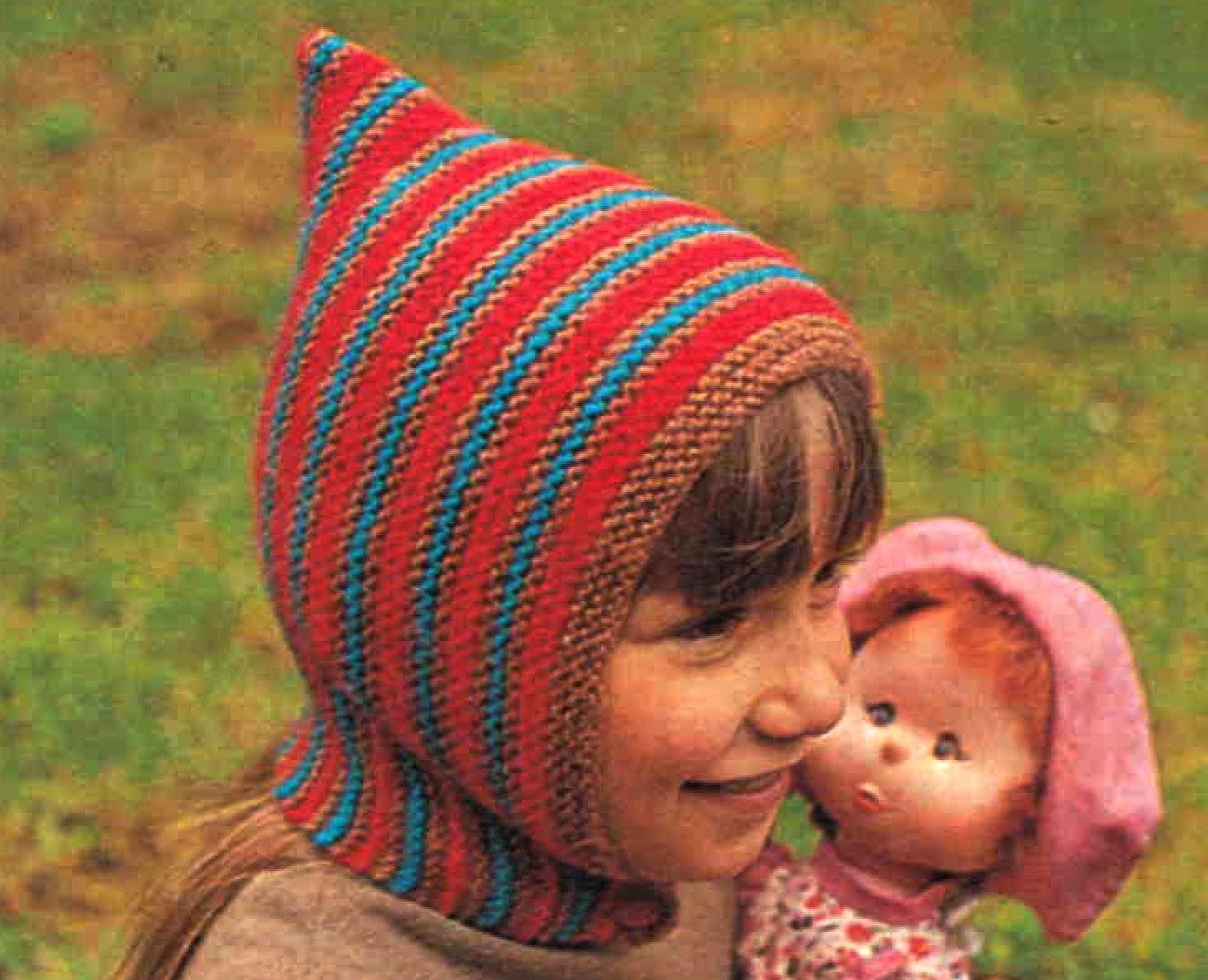 Easy Child's Balaclava Knitting Pattern, 1970's, Warm Helmet Hat, PDF Knitting Pattern