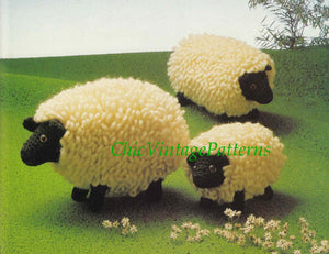 Crochet Sheep Family Pattern, Farm Animals, Instant Download
