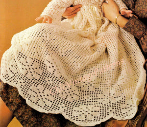 crochet christening dress pattern Crochet Gown Baby Victoria, Headband, Booties, Christening Pattern, Baby Crochet, Thread Crochet Pattern, Pdf Download, Baptism