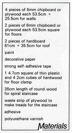 How-To-Make a Dolls House Pattern, Basic Woodworking, Instant Download