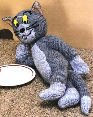 Tom and Jerry Knitting Pattern, Instant Download, Vintage Soft Toys