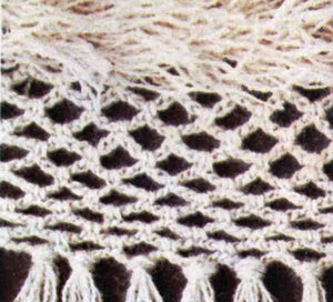 Crochet Shawl Pattern, Furry Wrap, Retro Shawl, Instant Download