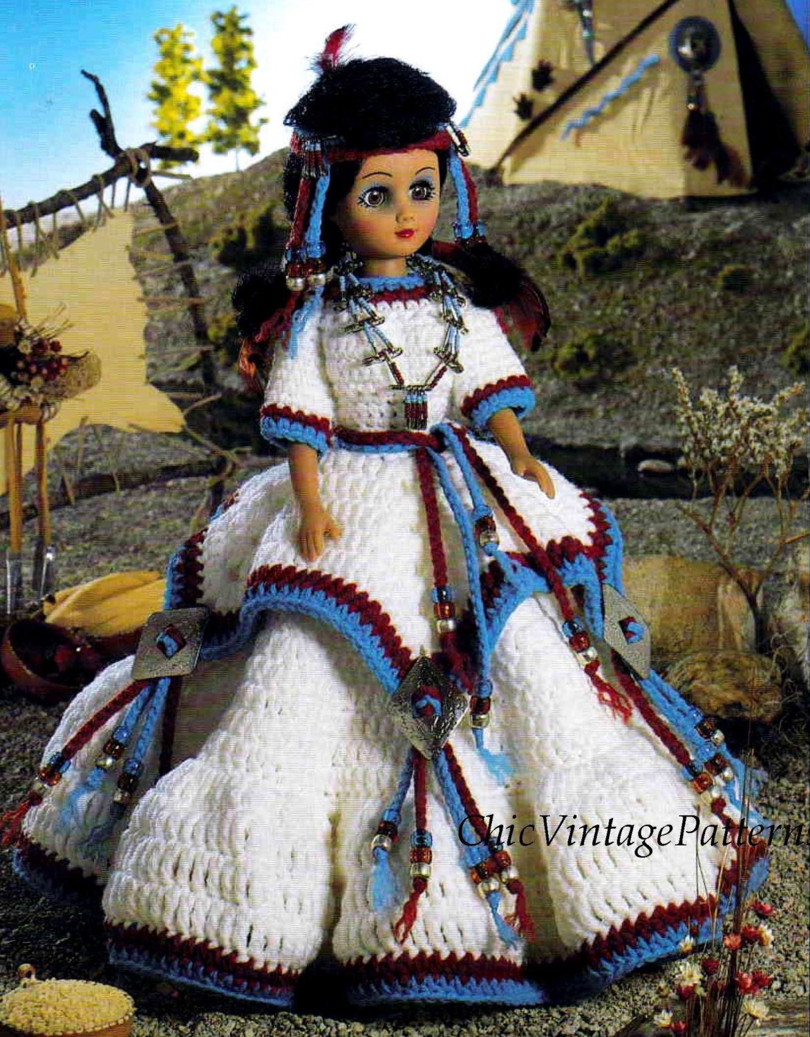Girl's Leather Indian Dress sizes 4-12 Eagle's View Sewing Pattern # 77 - Native  American Plains Indian Style