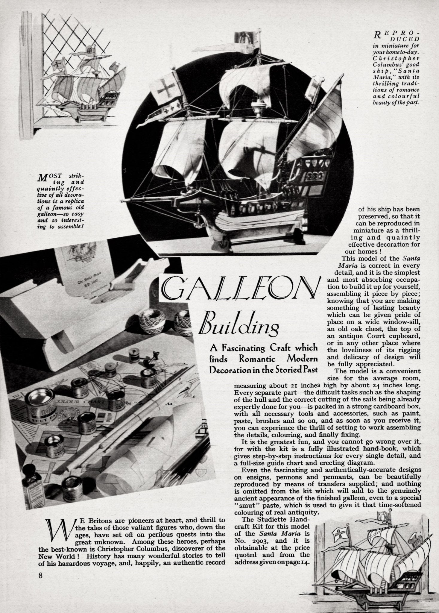 Ladies Journal No 664 Home Crafts Supplement, Instant Download